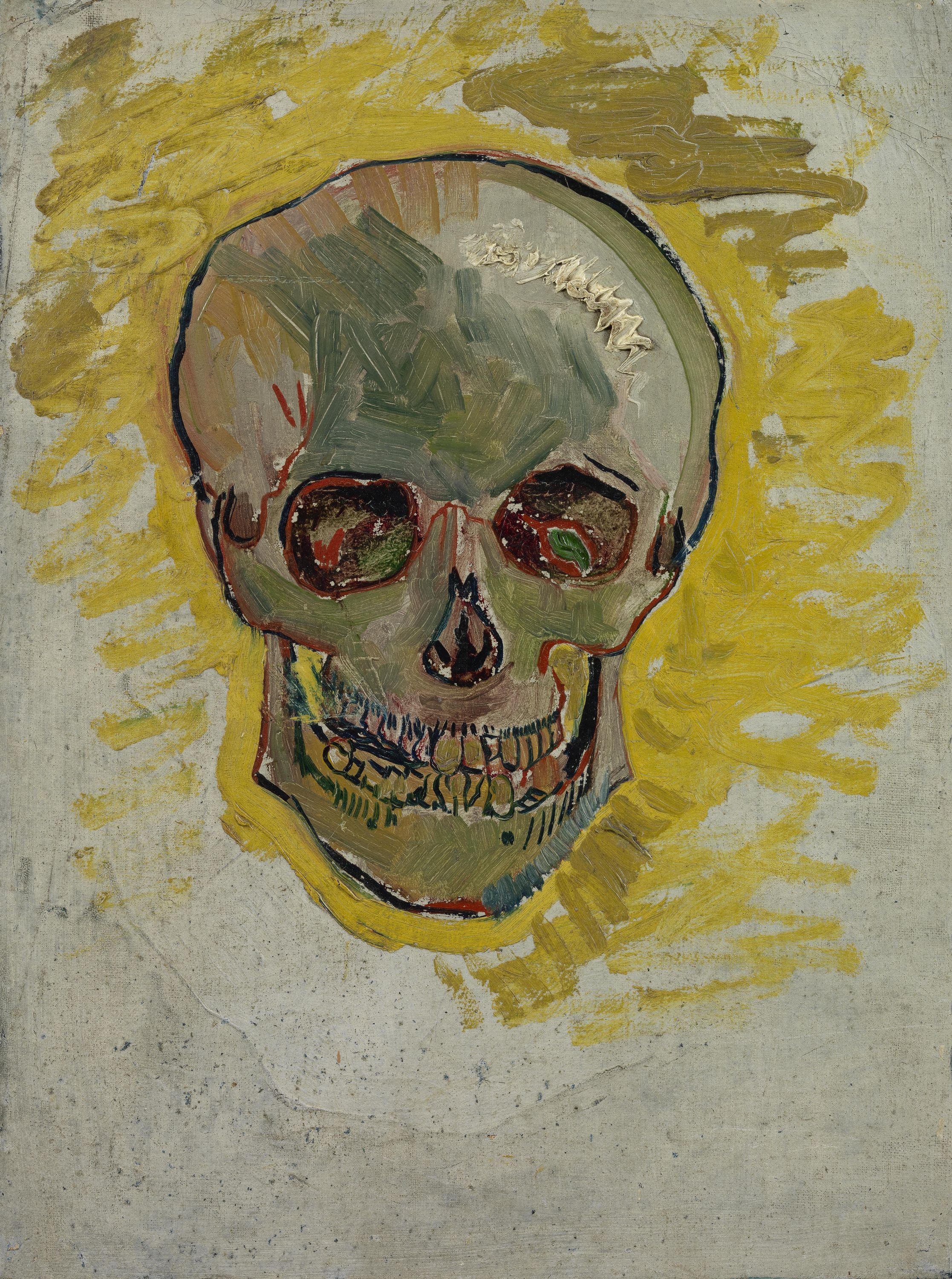 Картина Ван Гога Череп 1887-1888
